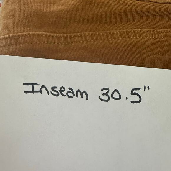 Jessica Simpson Lily High Rise Bootcut Corduroy Pants Sz 16 Camel Brown Stretch - Picture 5 of 5